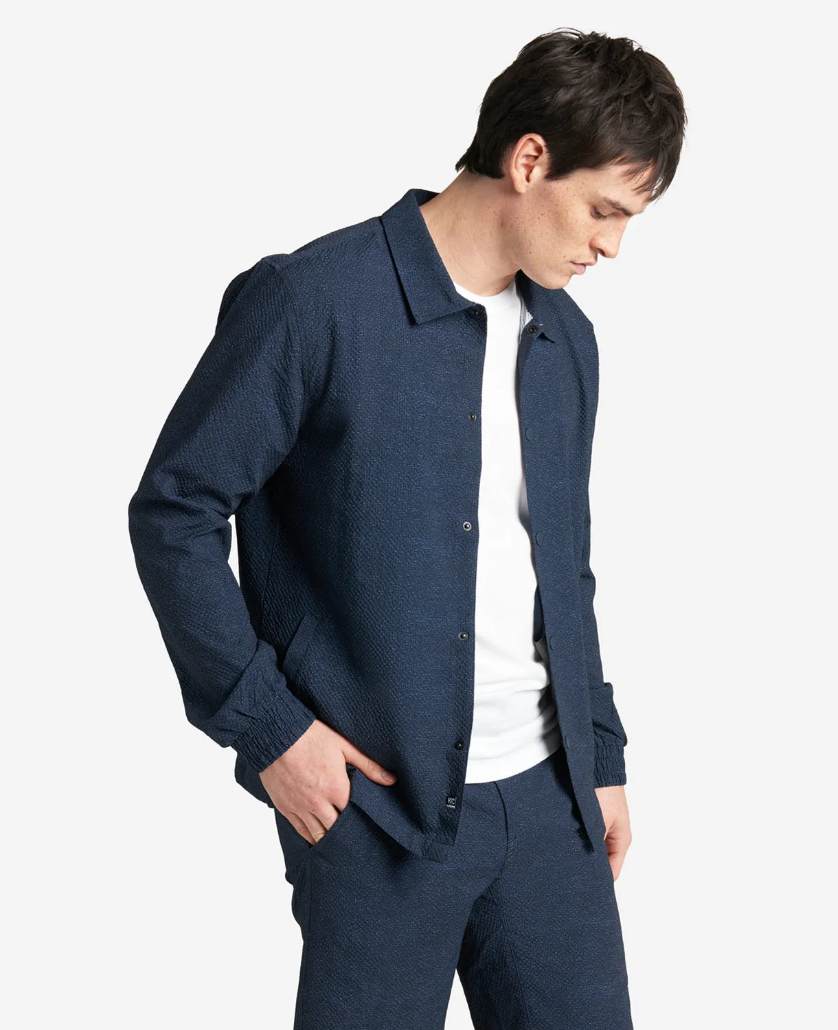 Printed Performance Seersucker Jacket sold by Kenneth Cole