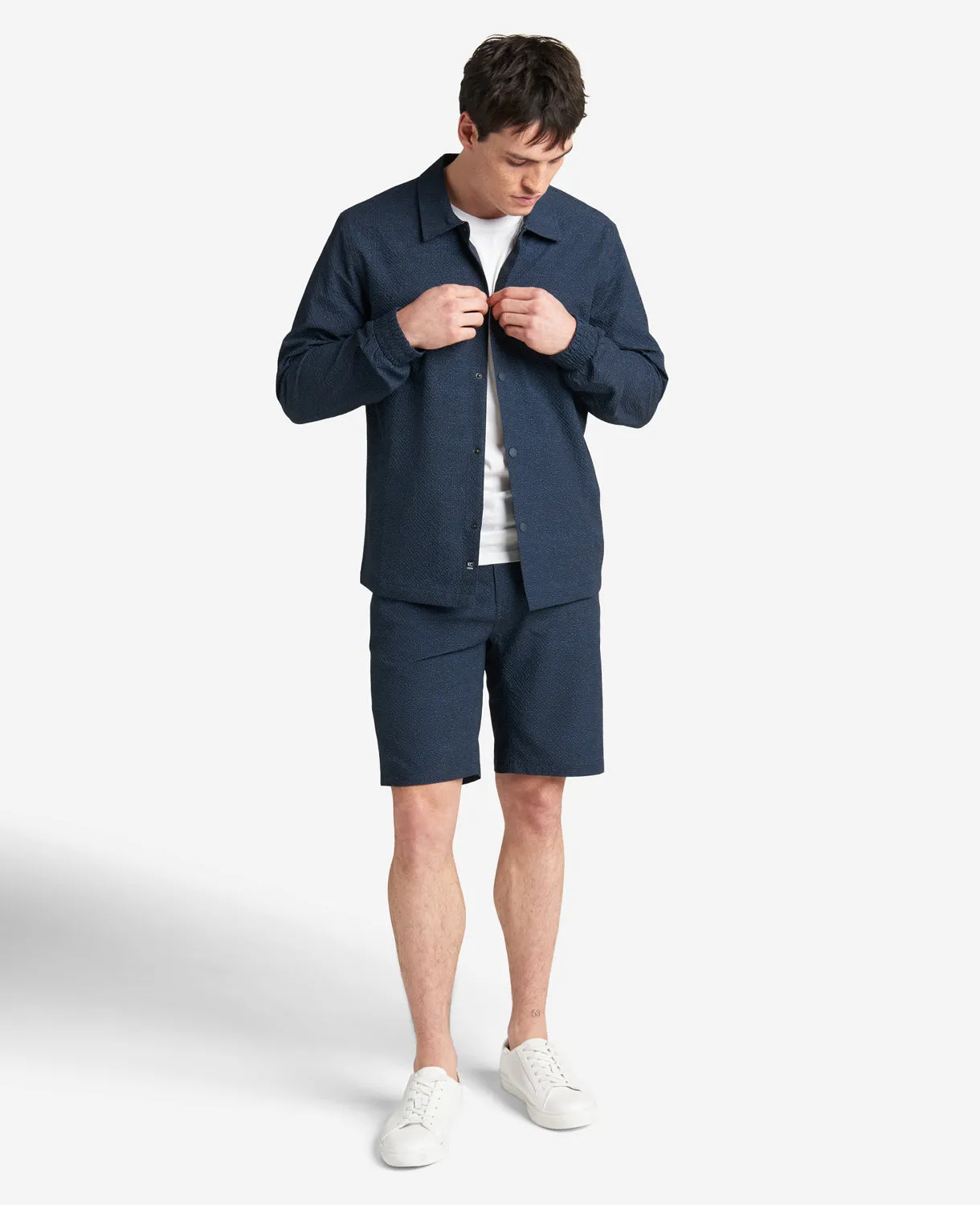 Printed Performance Seersucker Jacket sold by Kenneth Cole product image thumbnail 2