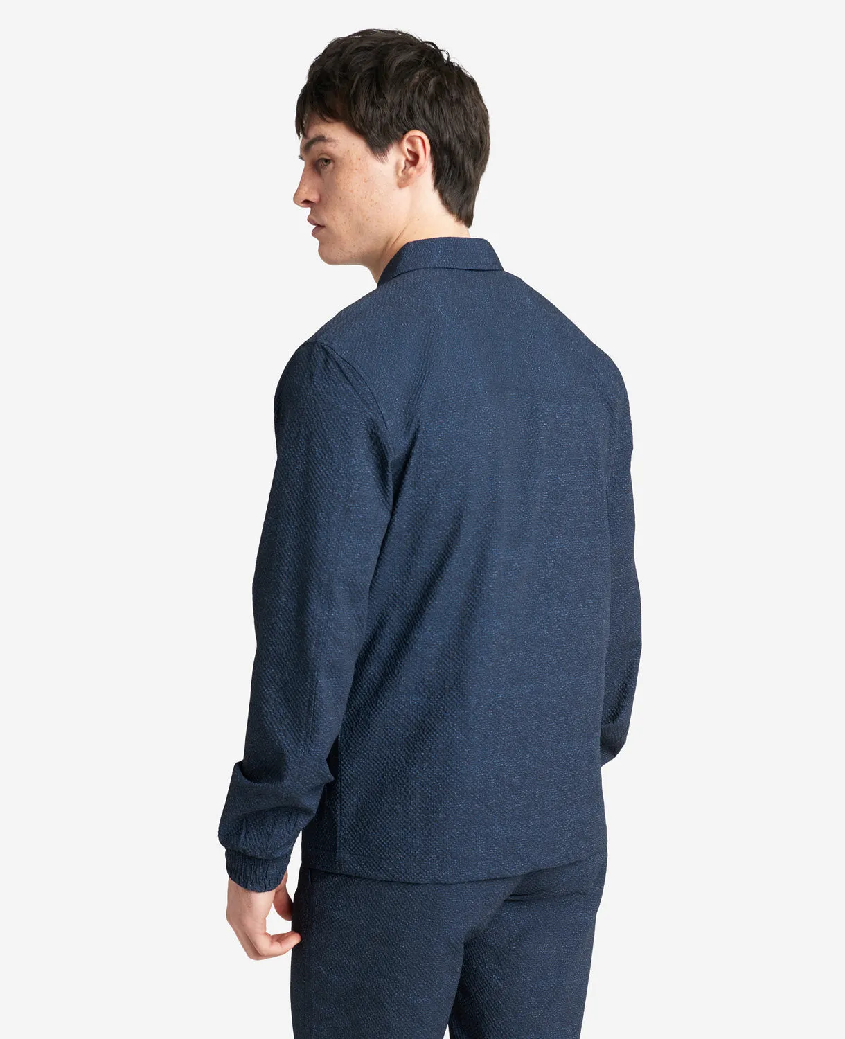 Printed Performance Seersucker Jacket sold by Kenneth Cole product image thumbnail 5