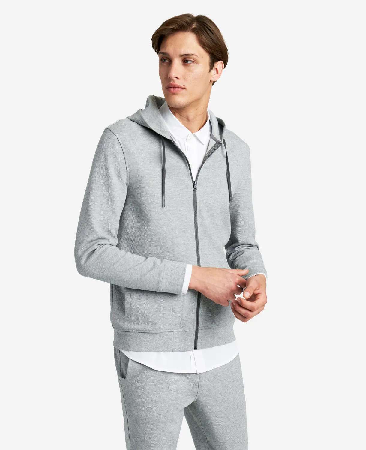 Knit Flex Zip Hoodie sold by Kenneth Cole