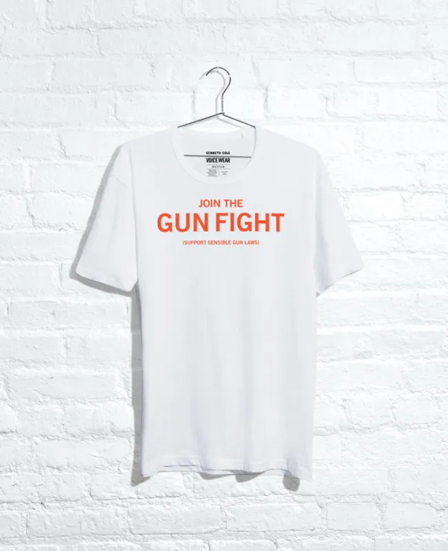 Site Exclusive! Join The Gun Fight T-Shirt sold by Kenneth Cole
