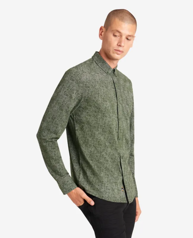 Stretch Print Button-Down Shirt sold by Kenneth Cole