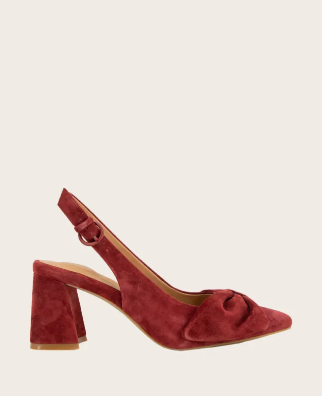 GENTLE SOULS - Diana Suede Bow Slingback Heel sold by Kenneth Cole