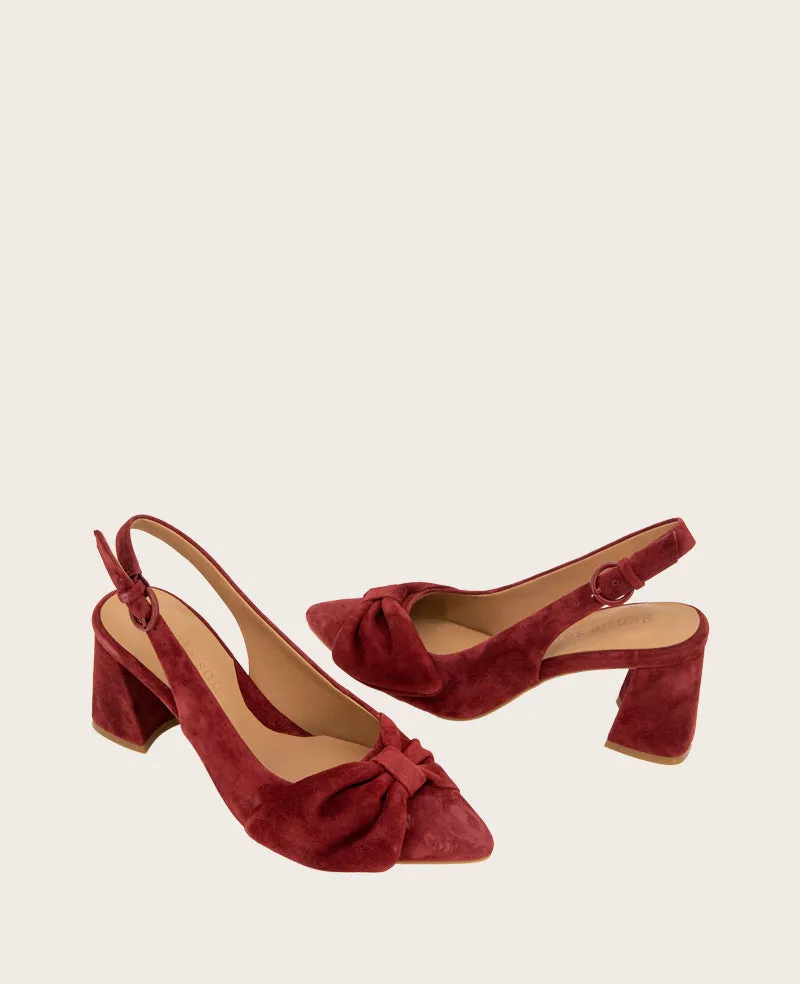 GENTLE SOULS - Diana Suede Bow Slingback Heel sold by Kenneth Cole product image thumbnail 2