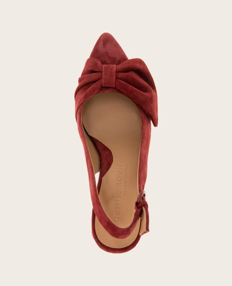 GENTLE SOULS - Diana Suede Bow Slingback Heel sold by Kenneth Cole product image thumbnail 4