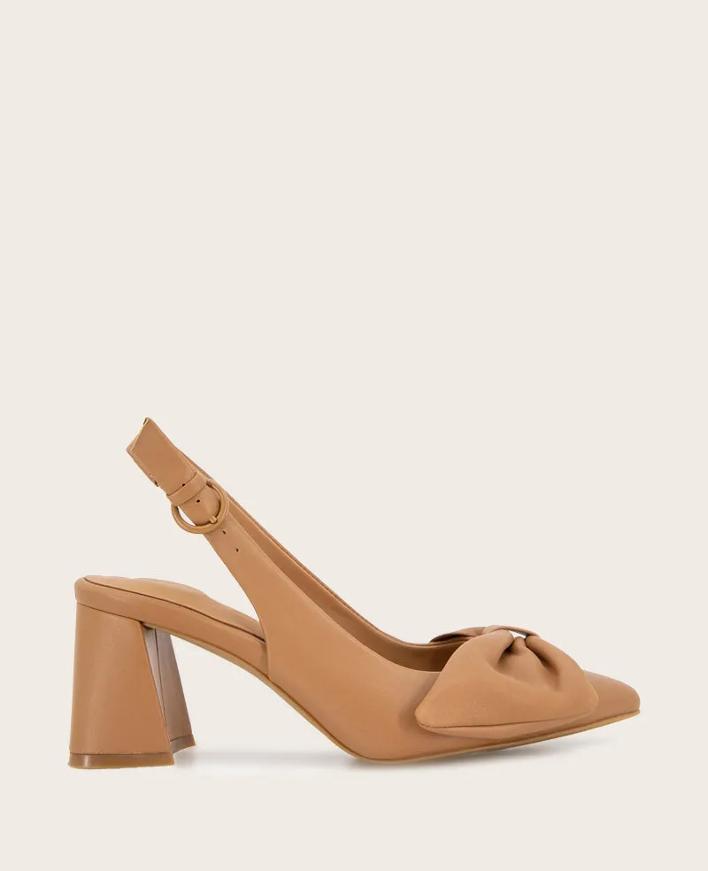 GENTLE SOULS - Diana Leather Bow Slingback Heel sold by Kenneth Cole