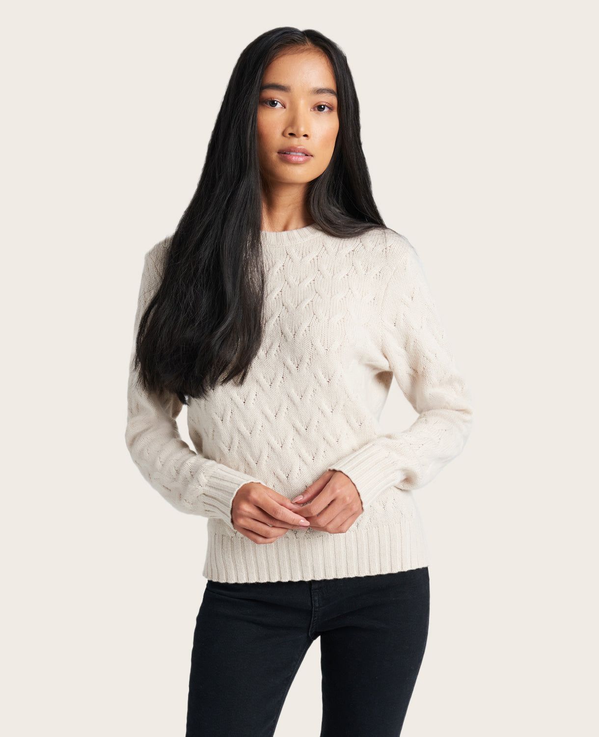 GENTLE SOULS - Site Exclusive! Cable-Knit Cashmere Sweater sold by Kenneth Cole product image thumbnail 4