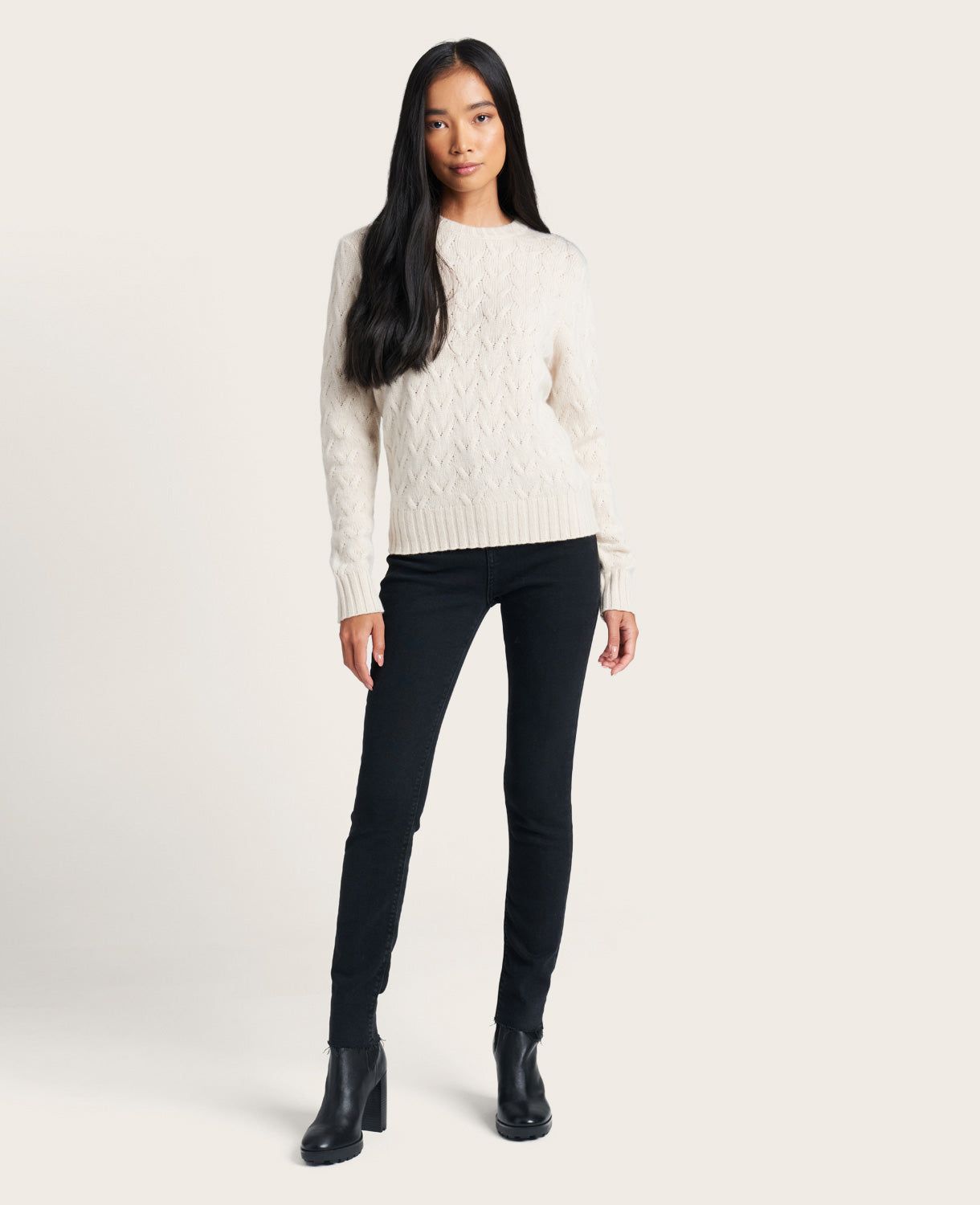 GENTLE SOULS - Site Exclusive! Cable-Knit Cashmere Sweater sold by Kenneth Cole product image thumbnail 2