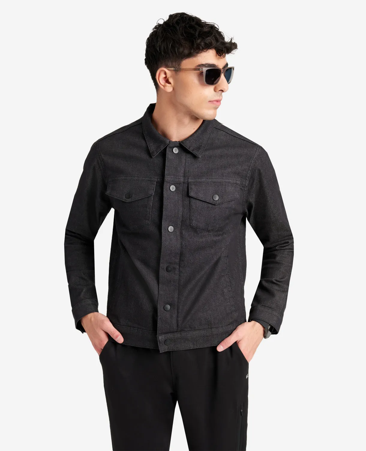 Slim Fit Recycled Denim Jacket sold by Kenneth Cole product image thumbnail 4