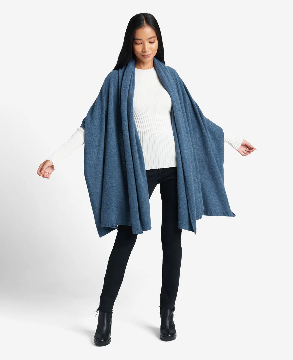 Site Exclusive! Pure Cashmere Multi-Wear Wrap sold by Kenneth Cole product image thumbnail 4