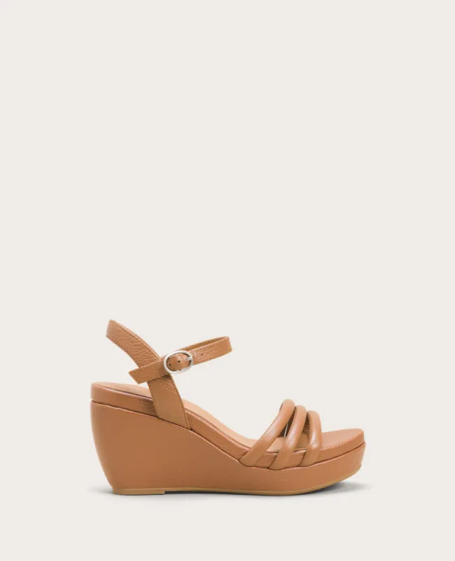 Viki Leather Platform Wedge Sandal sold by Kenneth Cole