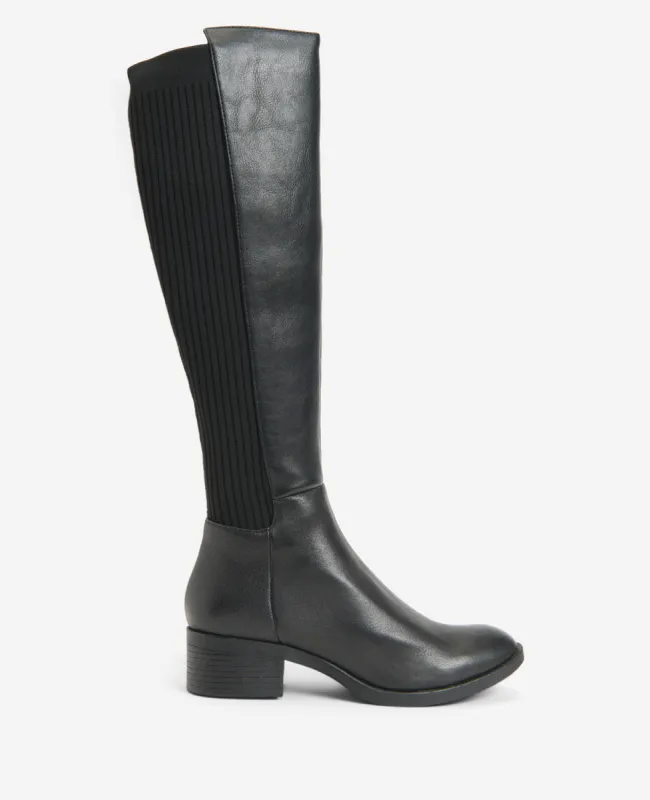 Levon Leather & Rib Knit Knee Boot Wide Calf sold by Kenneth Cole