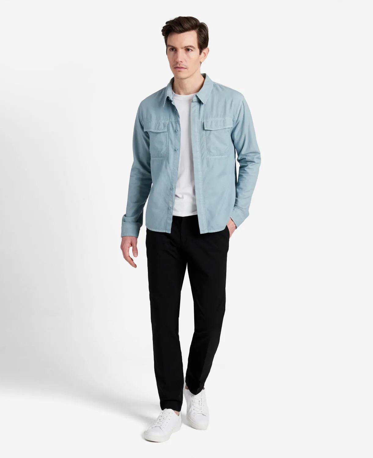 Stretch Twill Regular-Fit Flex Waistband Pant sold by Kenneth Cole product image thumbnail 2