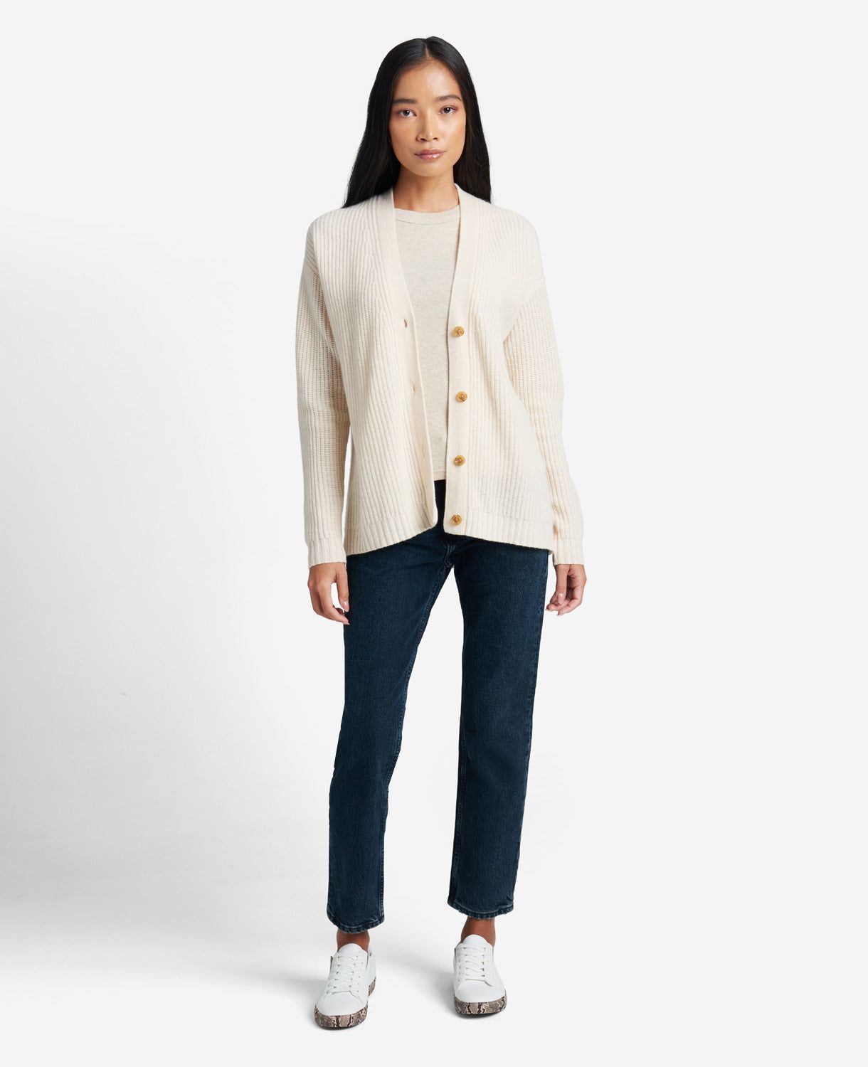Site Exclusive! Cashmere Ribbed-Knit Cardigan sold by Kenneth Cole product image thumbnail 2