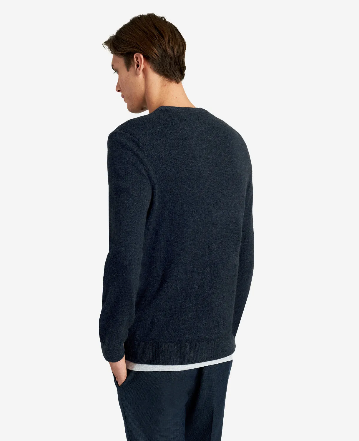 Site Exclusive! Crew Neck Cashmere Sweater sold by Kenneth Cole product image thumbnail 5