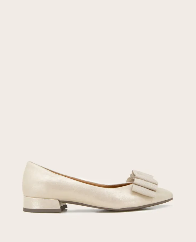Atlas Metallic Leather Bow Flat sold by Kenneth Cole