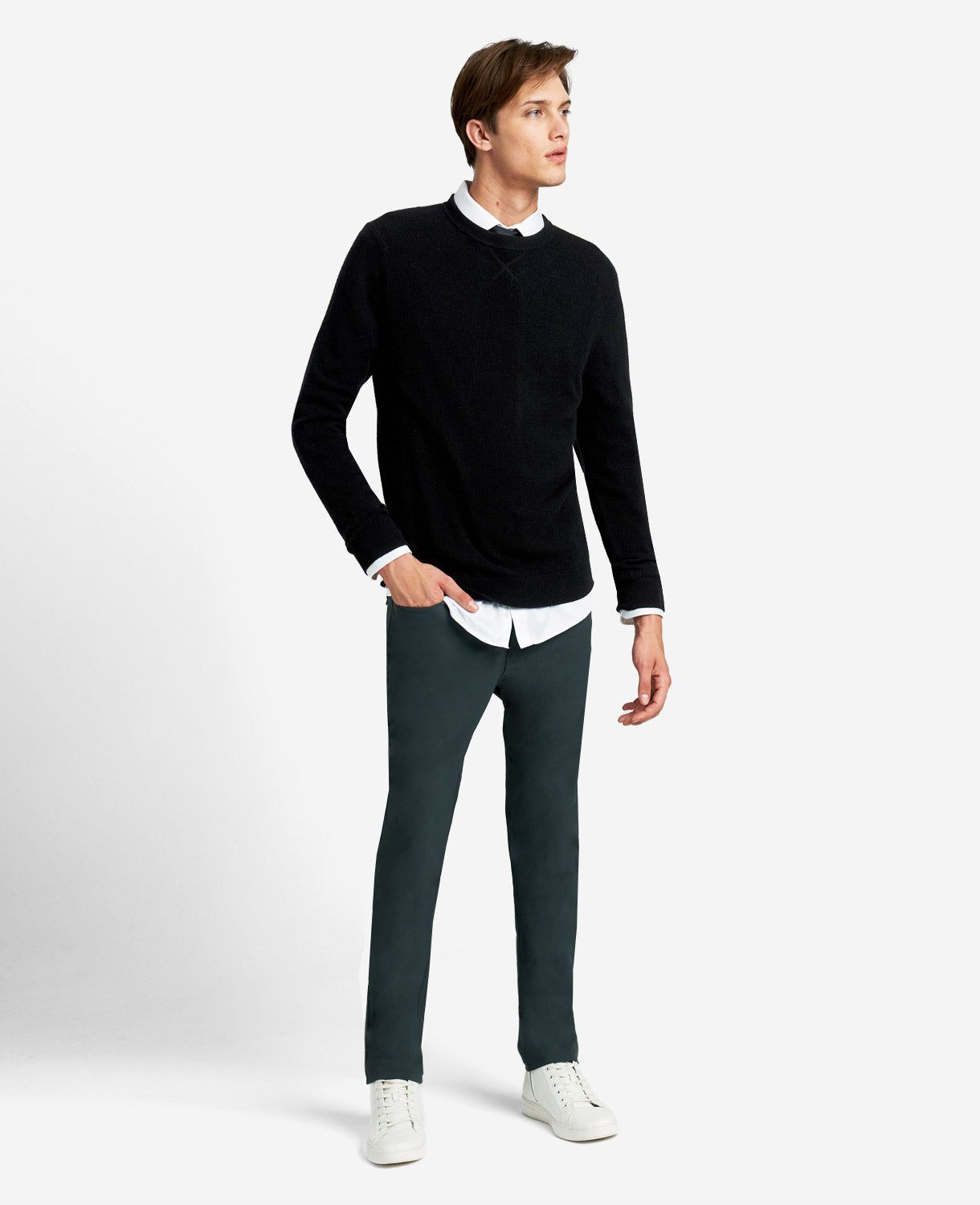 Site Exclusive! Crew Neck Cashmere Sweater sold by Kenneth Cole product image thumbnail 2
