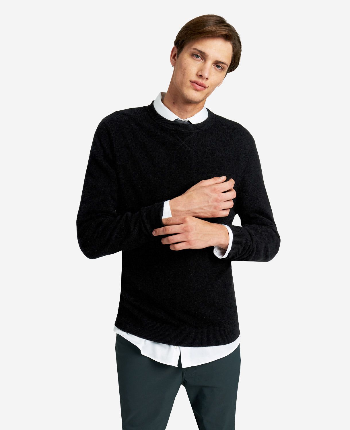 Site Exclusive! Crew Neck Cashmere Sweater sold by Kenneth Cole product image thumbnail 4