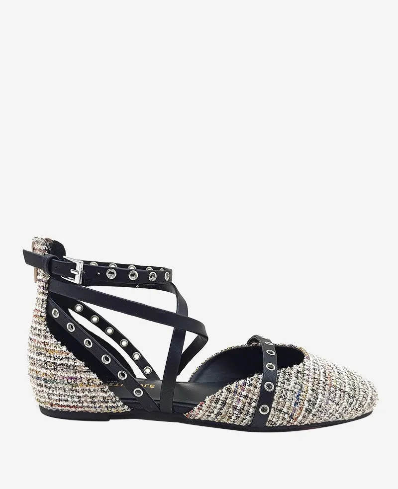 Mason Strappy Stud Flat sold by Kenneth Cole