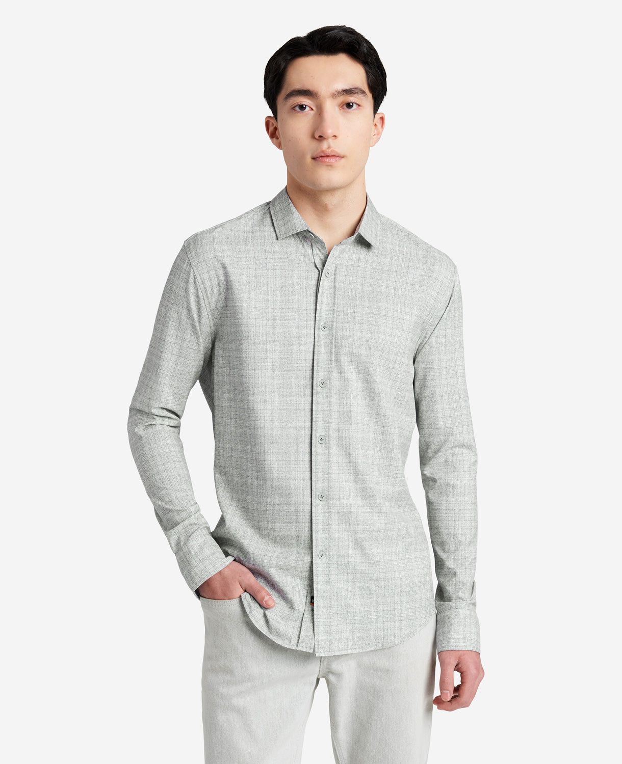 Stretch Print Button-Down Shirt sold by Kenneth Cole product image thumbnail 4