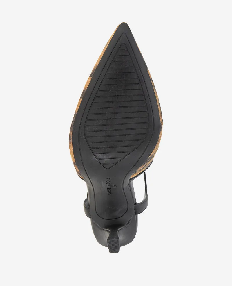 Romi Leopard Suede Ankle Slingback Heel sold by Kenneth Cole product image thumbnail 5