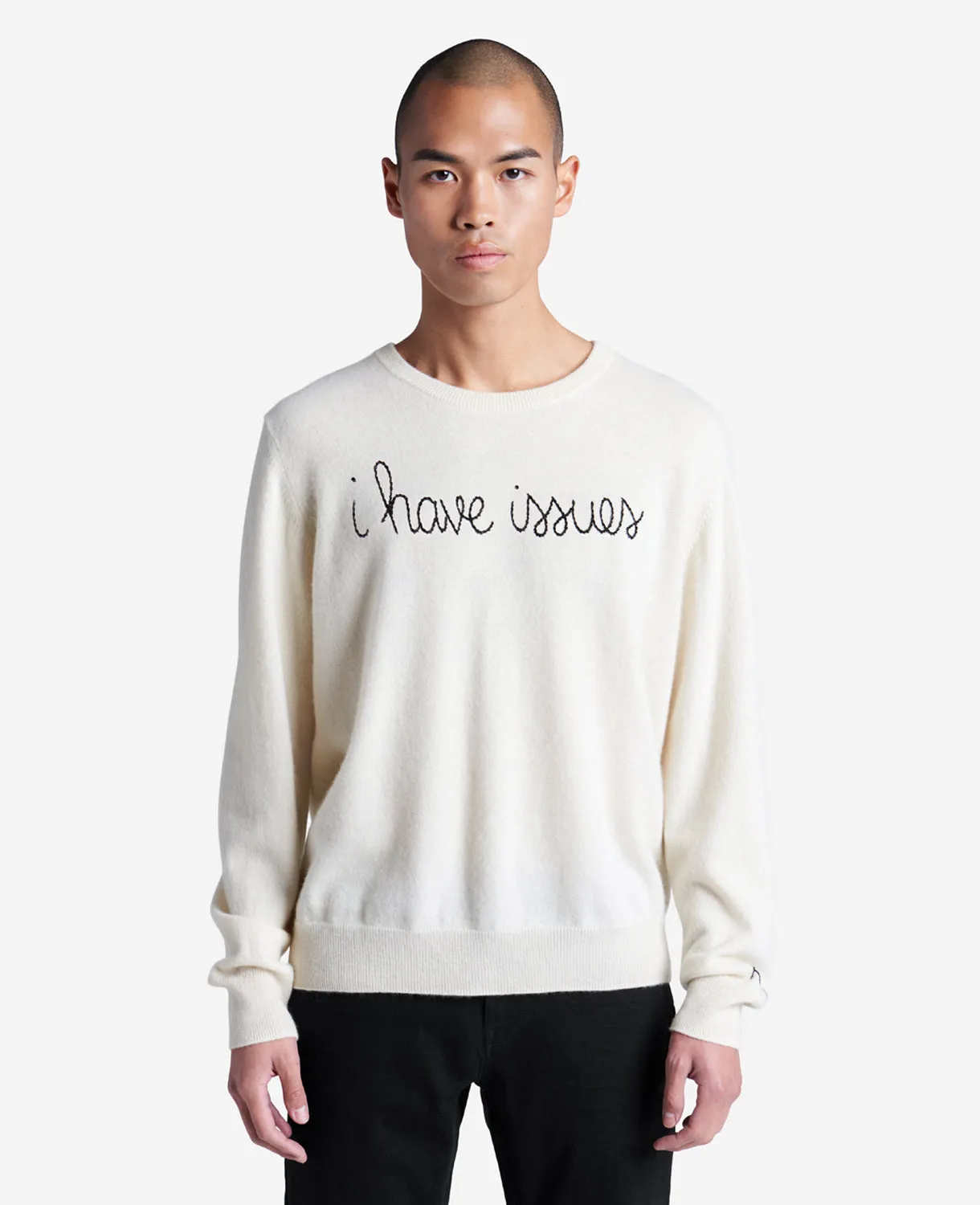 Lingua Franca I Have Issues Cashmere Sweater sold by Kenneth Cole product image thumbnail 4