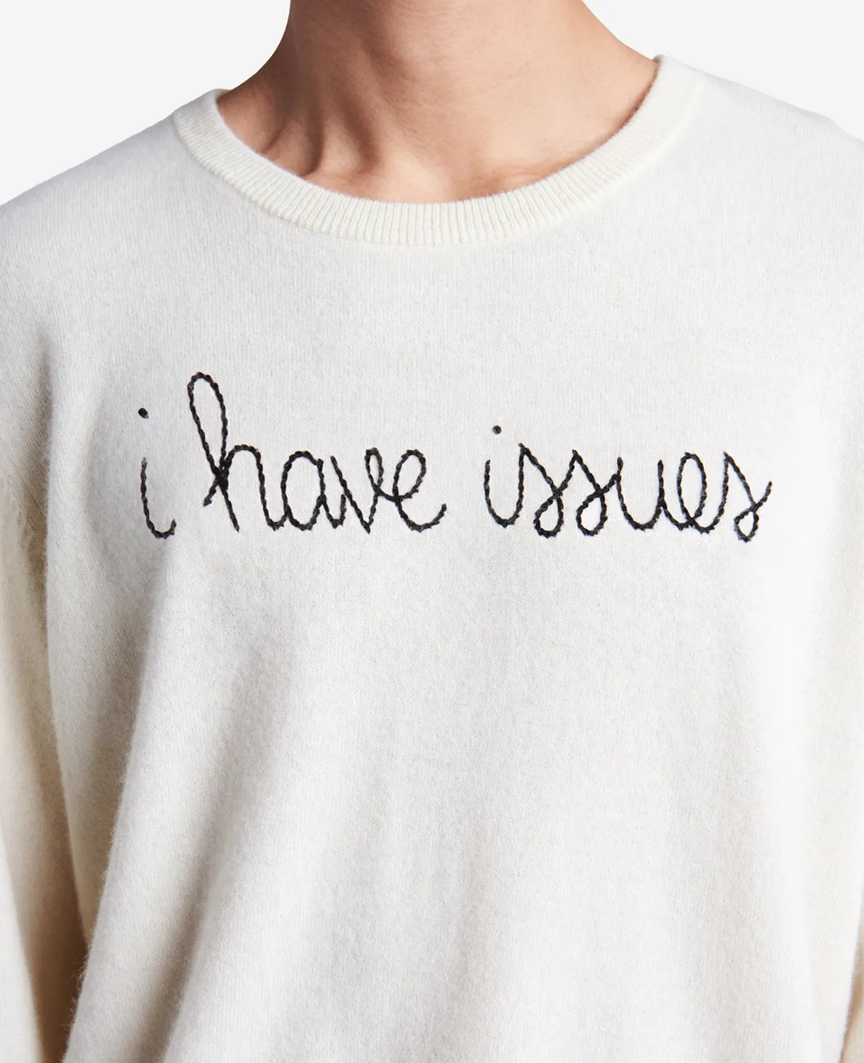 Lingua Franca I Have Issues Cashmere Sweater sold by Kenneth Cole product image thumbnail 2