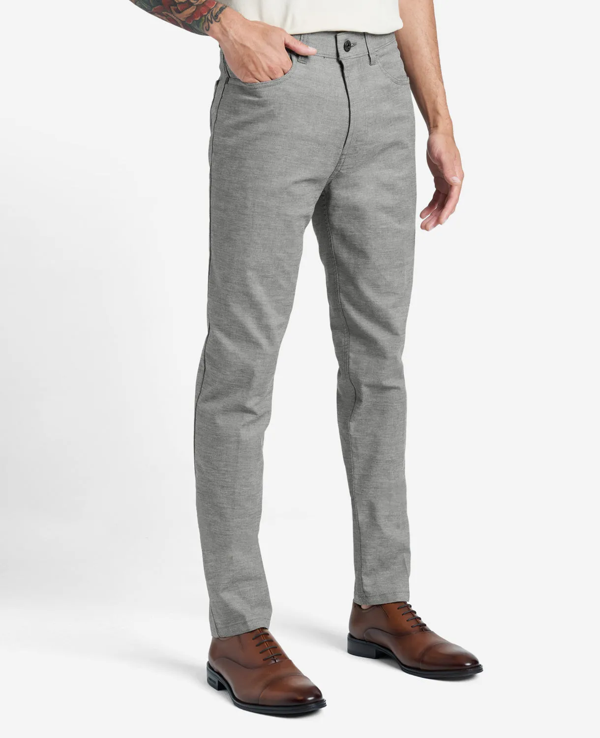 The 5-Pocket Stretch Pant with Flex Waistband sold by Kenneth Cole