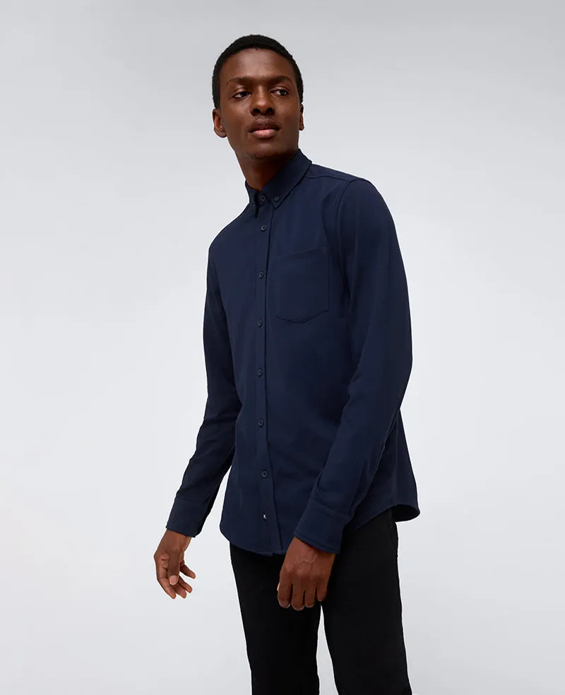 Long Sleeve Button Down Stretch Shirt with Pocket sold by Kenneth Cole product image thumbnail 3
