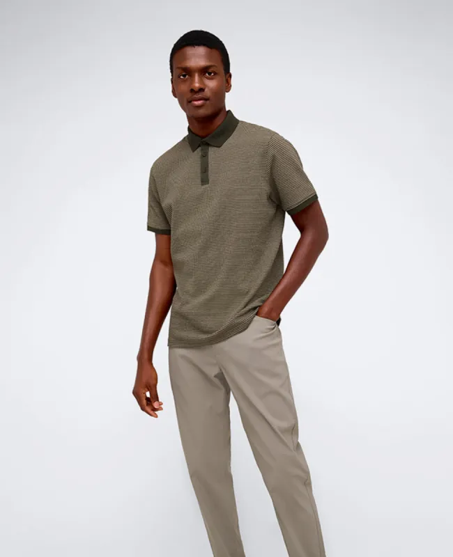 Contrast Placket Button Polo sold by Kenneth Cole