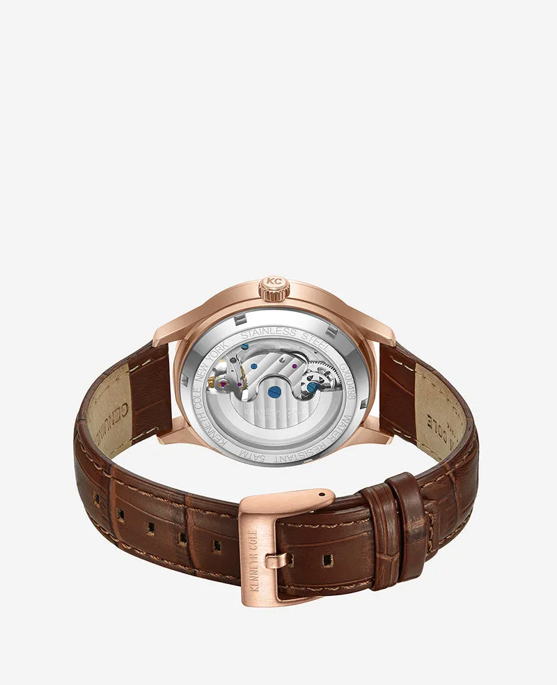 Kenneth Cole New York Automatic Leather Strap Watch sold by Kenneth Cole product image thumbnail 3