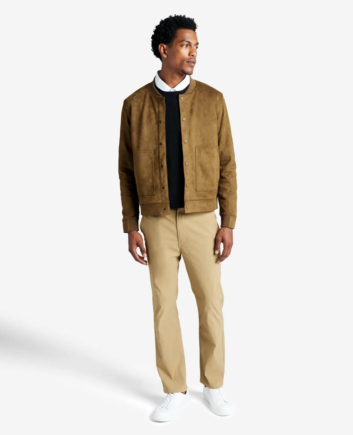 Bomber Collar Trucker Jacket sold by Kenneth Cole product image thumbnail 2