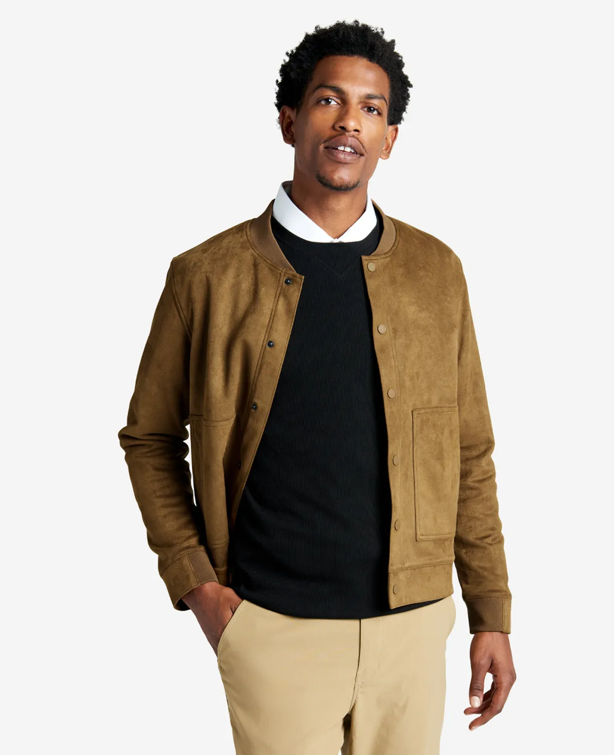 Bomber Collar Trucker Jacket sold by Kenneth Cole product image thumbnail 4