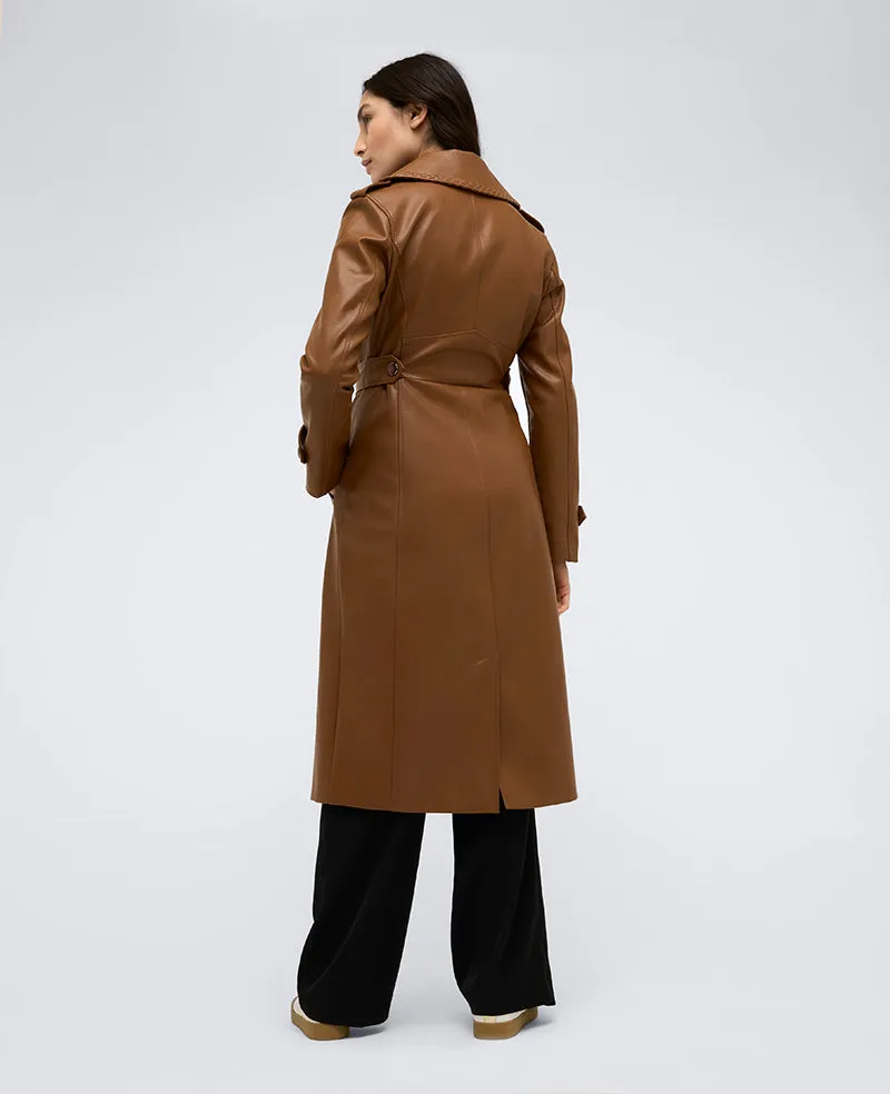 Faux Leather Belted Trench sold by Kenneth Cole product image thumbnail 2