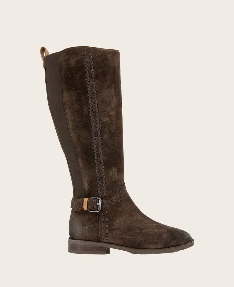 GENTLE SOULS - Elmwood Suede Detail Stitch Boot sold by Kenneth Cole