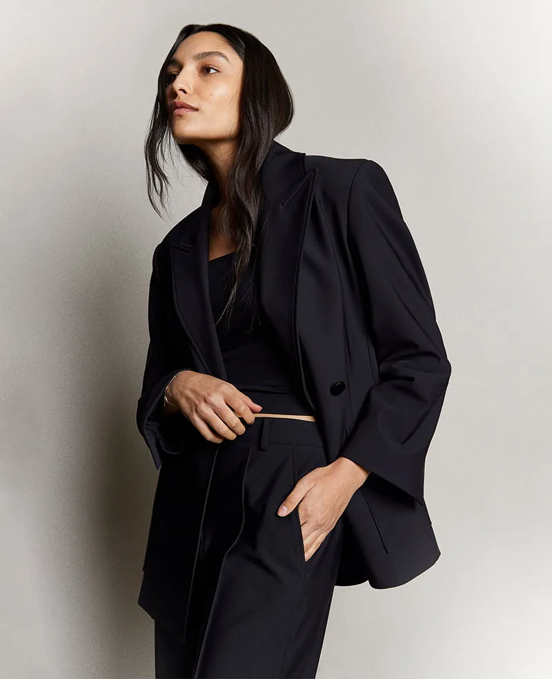 Vision Twill Three Button Boyfriend Blazer sold by Kenneth Cole