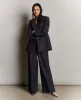 Twill Crisscross Waistband Wide Leg Trouser sold by Kenneth Cole