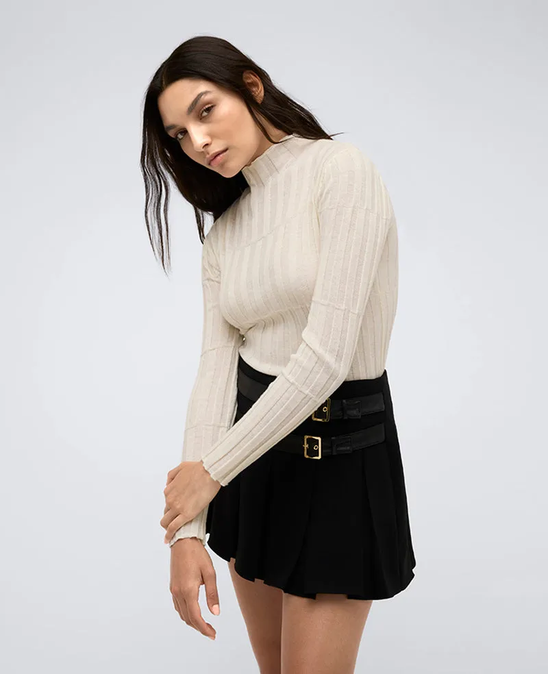 Ribbed Long Sleeve Mock Neck Sweater sold by Kenneth Cole product image thumbnail 2