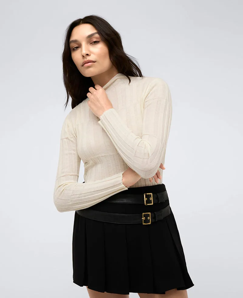 Ribbed Long Sleeve Mock Neck Sweater sold by Kenneth Cole product image thumbnail 3