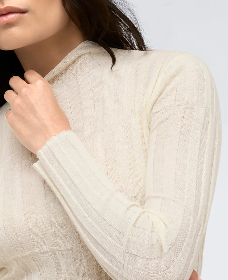 Ribbed Long Sleeve Mock Neck Sweater sold by Kenneth Cole product image thumbnail 5