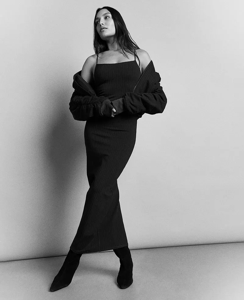 Pinstripe Maxi Slip Dress sold by Kenneth Cole product image thumbnail 2