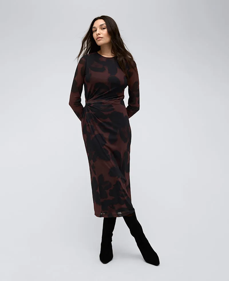 Mesh Knot Front Maxi Dress sold by Kenneth Cole product image thumbnail 3