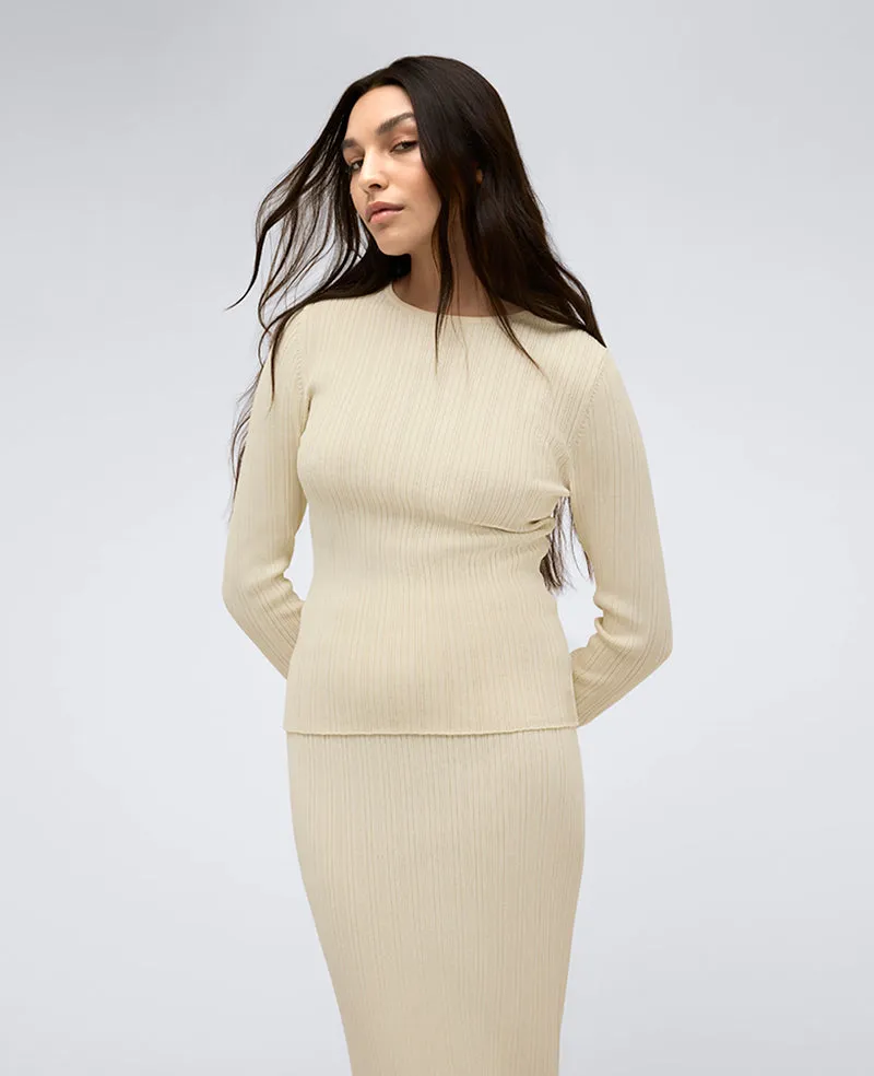 Fitted Ribbed Crew Neck Pullover Sweater sold by Kenneth Cole product image thumbnail 4