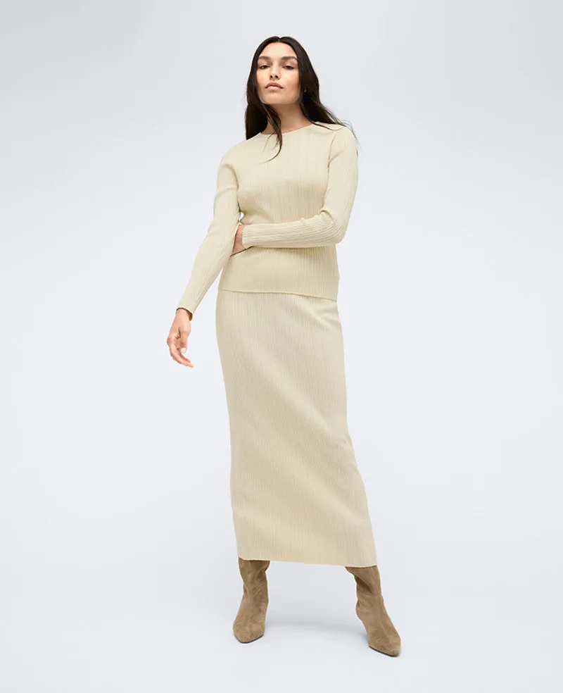 Fitted Ribbed Crew Neck Pullover Sweater sold by Kenneth Cole product image thumbnail 3