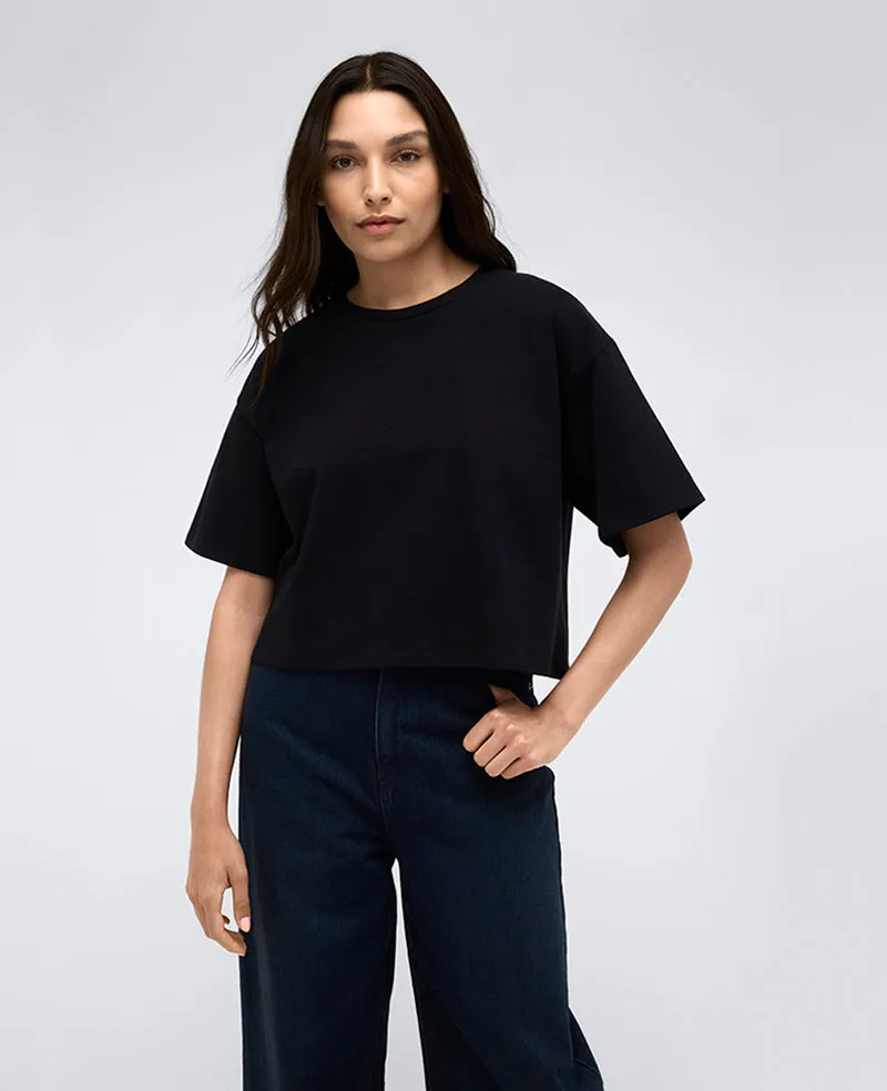 Cotton Cropped Tee sold by Kenneth Cole product image thumbnail 2
