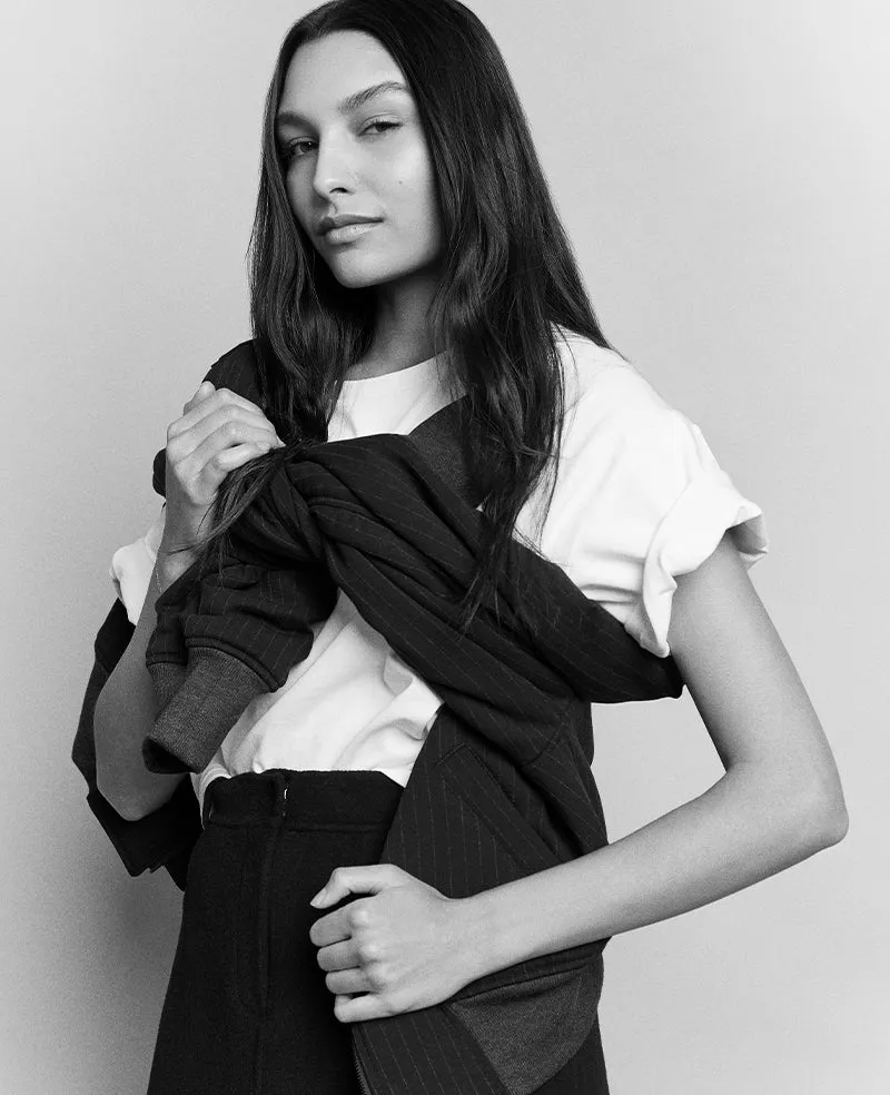 Cotton Cropped Tee sold by Kenneth Cole product image thumbnail 3