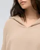 Collared Raglan Sleeve Pullover Blouse W/ Hood sold by Kenneth Cole