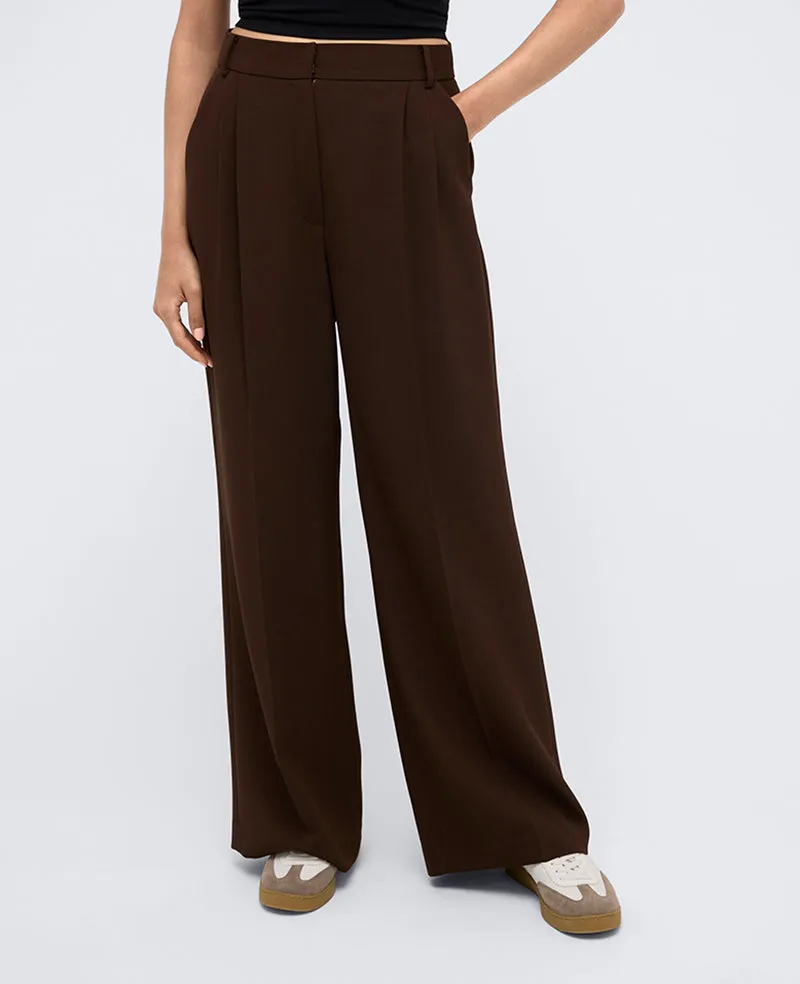 Twill High Rise Wide Leg Trouser sold by Kenneth Cole product image thumbnail 2
