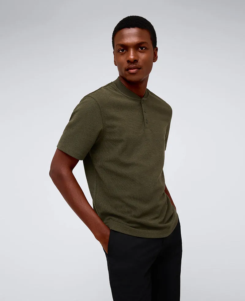 Performance Band-Collar Henley sold by Kenneth Cole