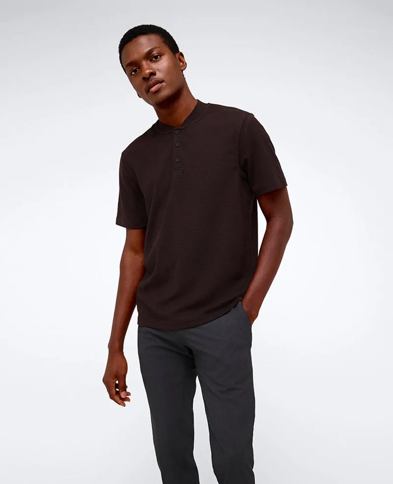 Performance Band-Collar Henley sold by Kenneth Cole product image thumbnail 3